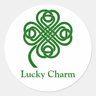 Lucky Charm Runder Aufkleber