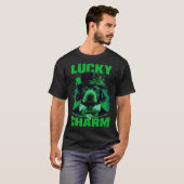 Lucky Charm Saint Patrick s Dog Graphic T-Shirt (Vorne ganz)