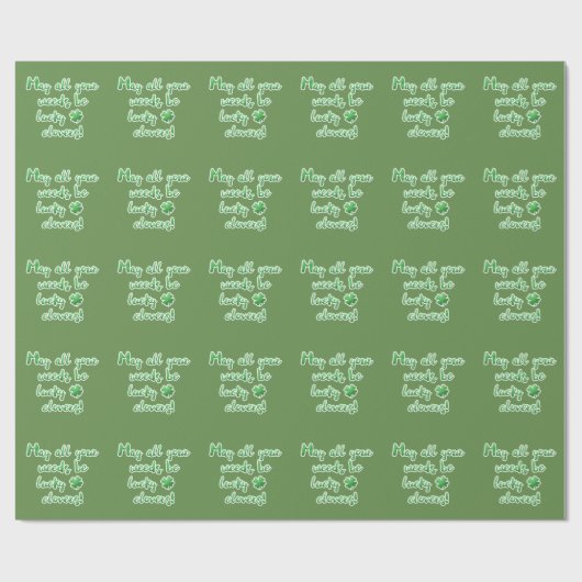 Lucky Charm Segen für Garten Geschenkpapier (Flach)