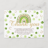 Lucky Charm Shamrock Thank You Card Begleitkarte (Vorderseite)