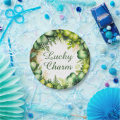 Lucky Charm Shamrock Wreath Paper Plates Pappteller (Party)