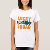 Lucky Charm Squad Glows St. Patrick's Day T-Shirt (Vorderseite)