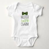 Lucky Charm St Patrick's Day Boy Baby Strampler (Vorderseite)