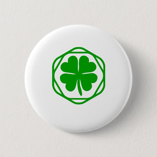 Lucky Charm St. Patrick's Day Button (Vorderseite)