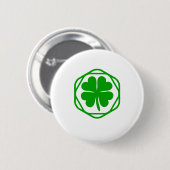 Lucky Charm St. Patrick's Day Button (Vorne & Hinten)
