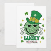 Lucky Charm St Patrick's Day Feiertagskarte (Vorne/Hinten)