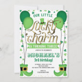 Lucky Charm, St Patrick's Day, Geburtstag Einladung (Vorderseite)