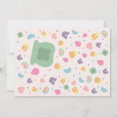 Lucky Charm St Patricks Day Kinderdusche Einladung (Rückseite)