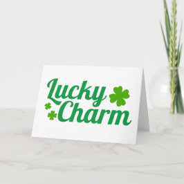 Lucky Charm St. Patrick's Day Kleeblatt Karte