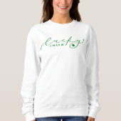 Lucky Charm St. Patrick's Day Niedliches grünes Sk Sweatshirt (Vorderseite)