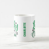 Lucky Charm St Patricks Day Personalisiert Kaffeetasse (Mittel)