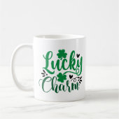 Lucky Charm St Patricks Day Personalisiert Kaffeetasse (Links)
