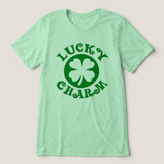 Lucky Charm St. Patrick's Day T - Shirt (Design Vorderseite)