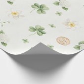 Lucky Charm St Patricks Lucky Little Shamrock baby Geschenkpapier (Ecke)