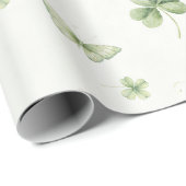 Lucky Charm St Patricks Lucky Little Shamrock baby Geschenkpapier (Rolleneckpunkt)