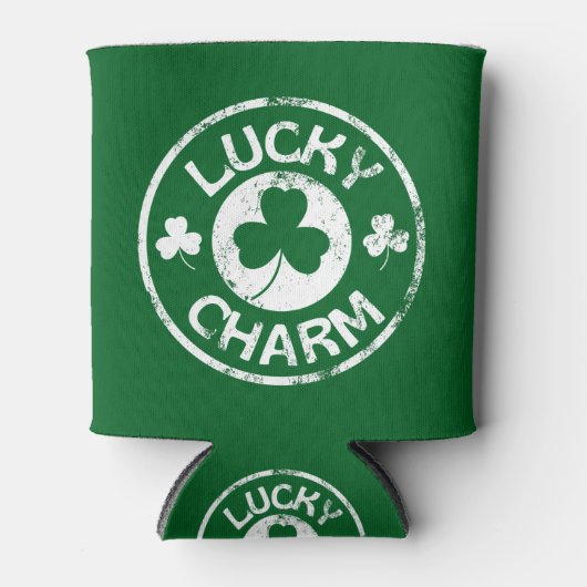 Lucky Charm Vintage St Patrick's Day Dosenkühler (Vorderseite)