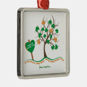 Lucky Charme Baumklee Kleeblatt St. Patricks Day Ornament Aus Metall (Rechts)