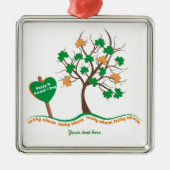 Lucky Charme Baumklee Kleeblatt St. Patricks Day Ornament Aus Metall (Vorne)