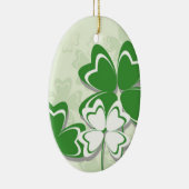 Lucky Charme Irish Klee Kleeblatt St Patricks Day Keramik Ornament (Rechts)