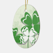 Lucky Charme Irish Klee Kleeblatt St Patricks Day Keramik Ornament (Links)