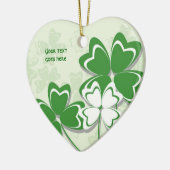 Lucky Charme Irish Klee Kleeblatt St Patricks Day Keramik Ornament (Links)