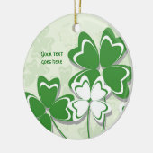 Lucky Charme Irish Klee Kleeblatt St Patricks Day Keramik Ornament (Links)