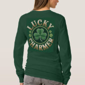 Lucky Charmer Basic Langarm T-Shirt (Rückseite)