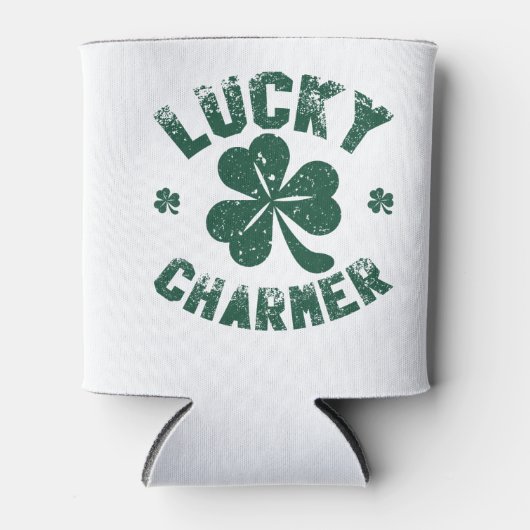 Lucky Charmer Kleeblatt Funny St. Patrick's Day Dosenkühler (Vorderseite)