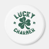 Lucky Charmer Kleeblatt Funny St. Patrick's Day Magnet (Vorne)