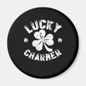 Lucky Charmer Kleeblatt Funny St. Patrick's Day Magnet (Vorne)