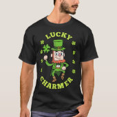 Lucky Charmer Leprechaun Shamrock St Patricks Day  T-Shirt (Vorderseite)