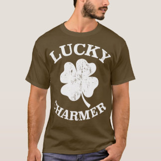 Lucky Charmer mit Kleeblatt Klee für St Patricks T-Shirt