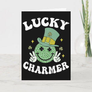Lucky Charmer-Shirt Jungen Mädchen Lustiger St. Pa Karte