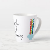 Lucky & Charming Rainbow 4-Leaf Clover Minimalisti Milchtasse (Rechte Ecke)