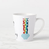 Lucky & Charming Rainbow 4-Leaf Clover Minimalisti Milchtasse (Rechts)