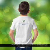 Lucky & Charming Rainbow 4-Leaf Clover Minimalisti T-Shirt