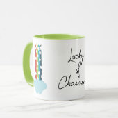 Lucky & Charming Rainbow 4-Leaf Clover Minimalisti Tasse (Vorderseite Links)