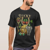 Lucky Charms And good fortune Symbols St patrick's T-Shirt (Vorderseite)