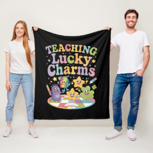 Lucky Charms Lehrer unterrichten am St. Patrick's  Fleecedecke