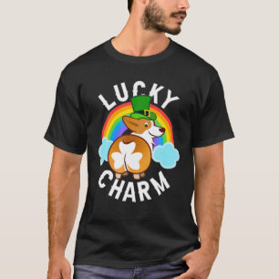 Lucky Charms St Patrick Day Niedlich Corgi Rainbow T-Shirt