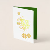 Lucky Charms St. Patrick's Day Luxury Folienkarte (Vorderseite)