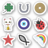 Lucky Charms Symbols Sticker Pack Collection (Vorderseite)