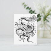 Lucky Chinese Dragon Postkarte (Stehend Vorderseite)