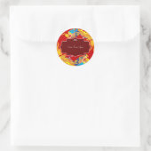 Lucky Chinese Dragon Runder Aufkleber (Tasche)