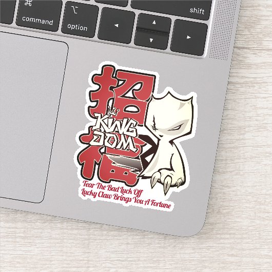 Lucky Claw Aufkleber (Detail)