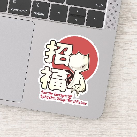 Lucky Claw Rising Aufkleber (Detail)