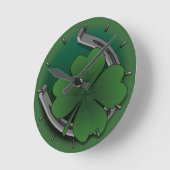 Lucky Clock St. Patrick's Lucky Charm Wall Clock Runde Wanduhr (Winkel)