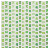 Lucky Closing Stoff weiß mit grünen Kleeblättern (Muster)
