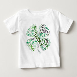 Lucky Closing Word Art Baby T-shirt