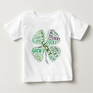 Lucky Closing Word Art Baby T-shirt